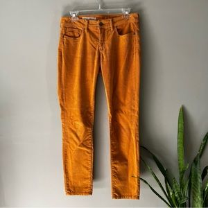 Anthropologie Pilcro and the letterpress mustard corduroy pant 27